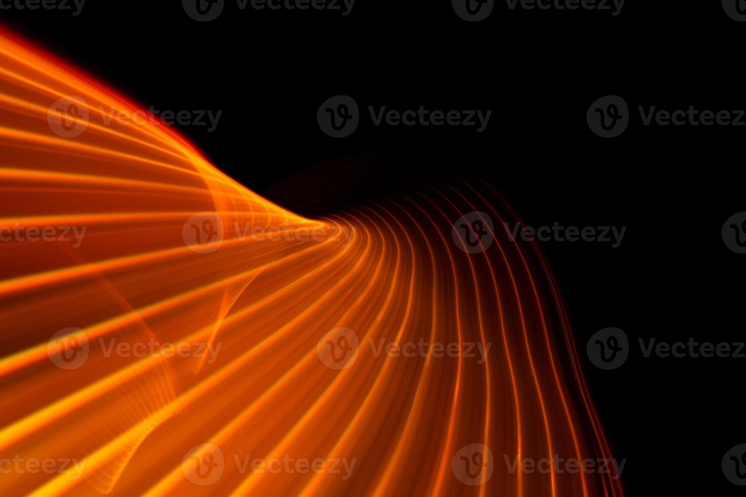 Abstract technology banner design. Digital neon lines on black background. photo