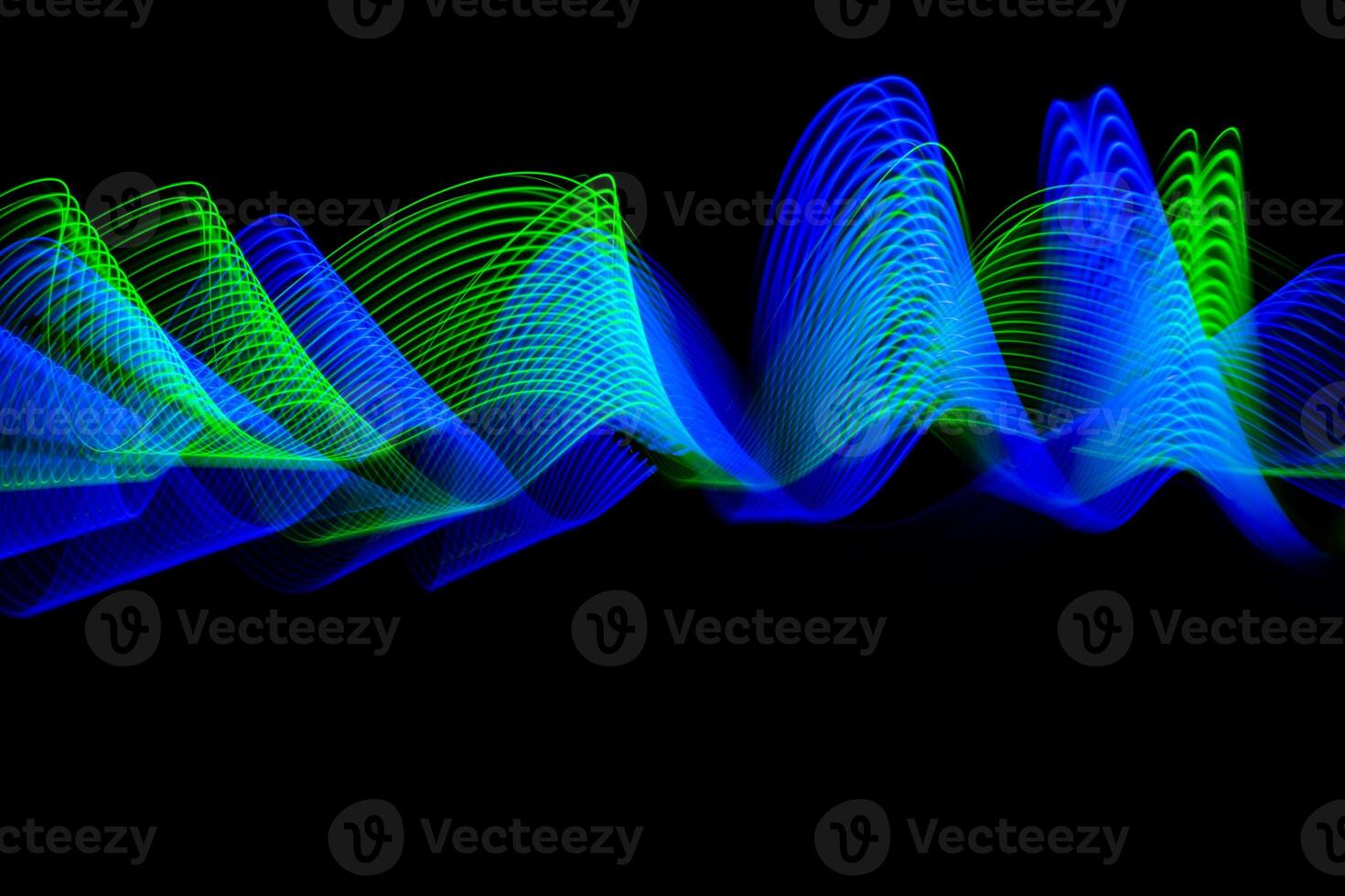 Abstract technology banner design. Digital neon lines on black background. photo