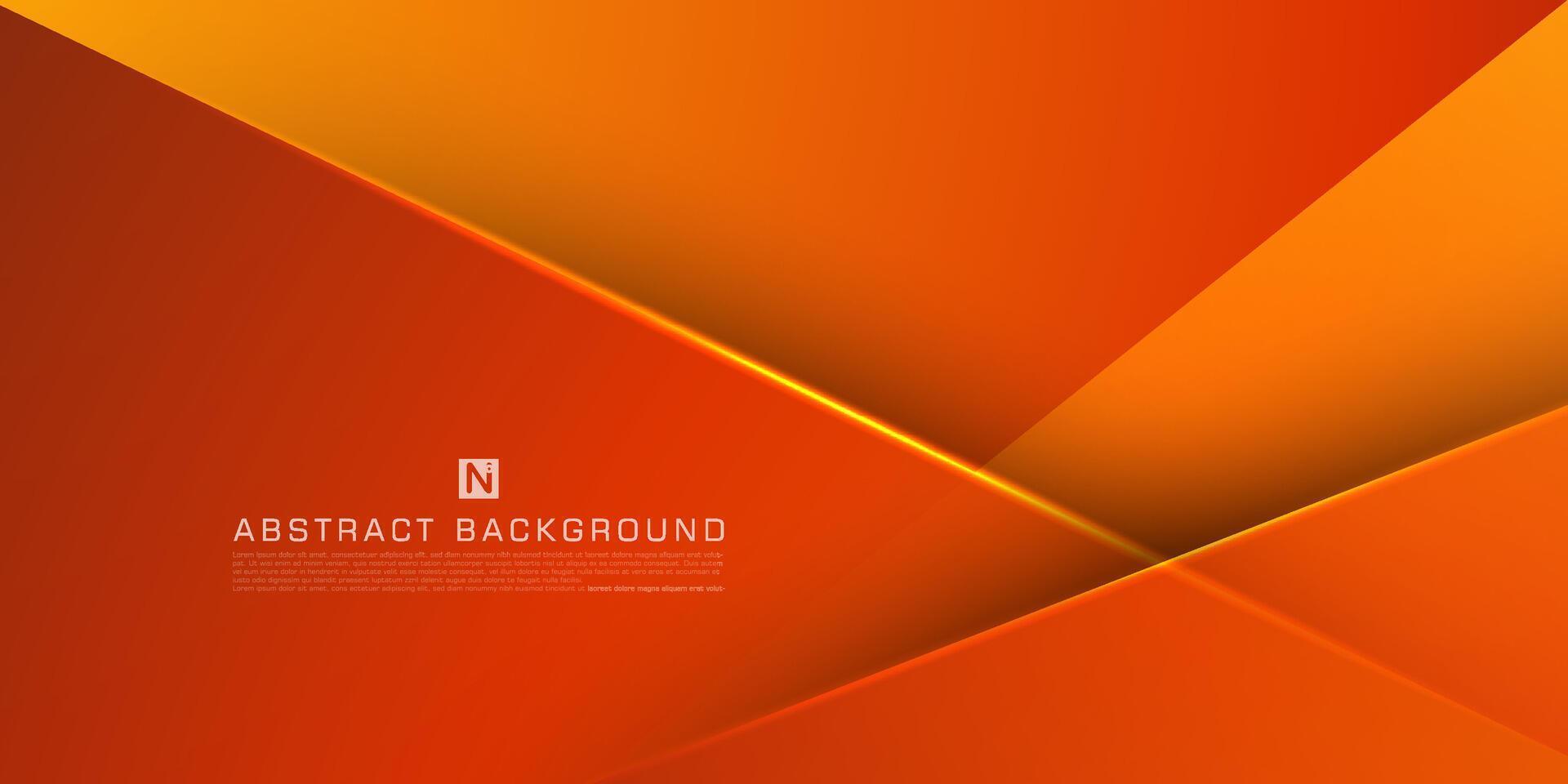Abstract orange color gradient overlap 3D background for card graphics design. Orange background elements. Eps10 vector