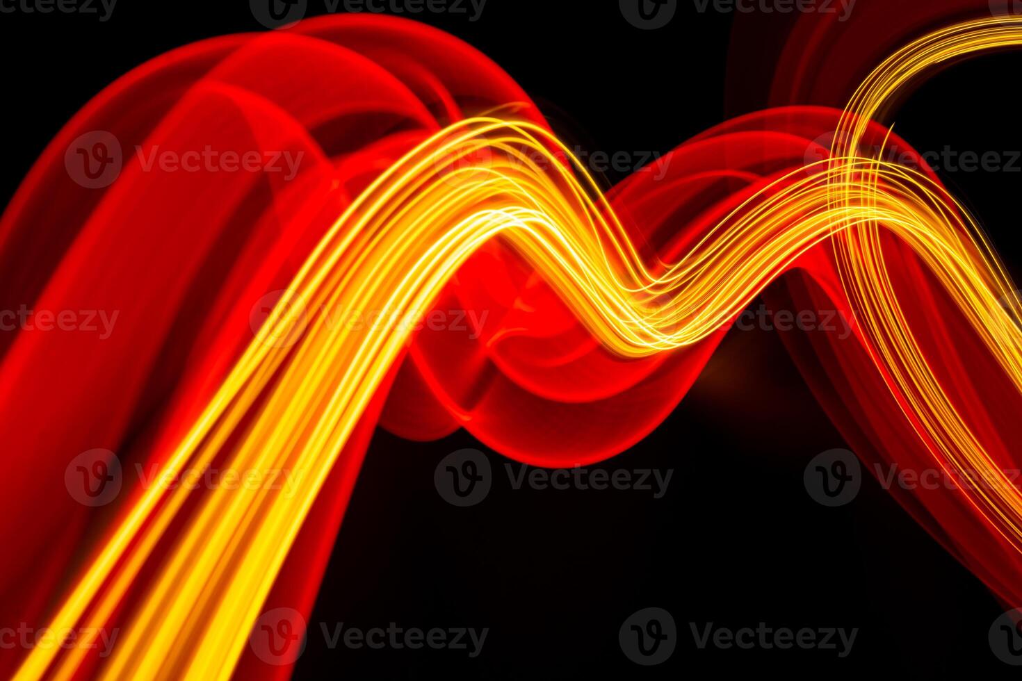 Futuristic light wave of energy with elegant glowing lines banner design. Abstract modern technology background. photo