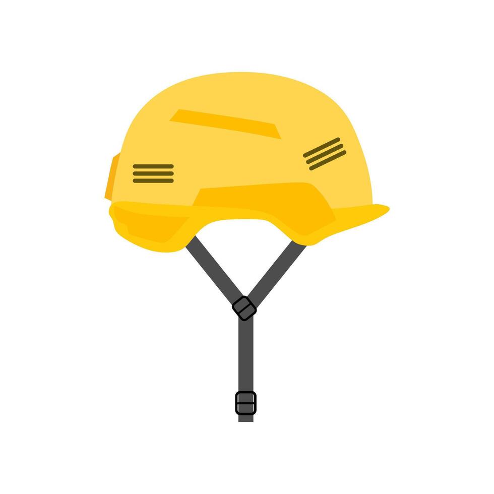 safety construction helmet flat design illustration isolated on white background. construction safety industry hat protective worker hard hat. Protective worker helmet and safety tool vector