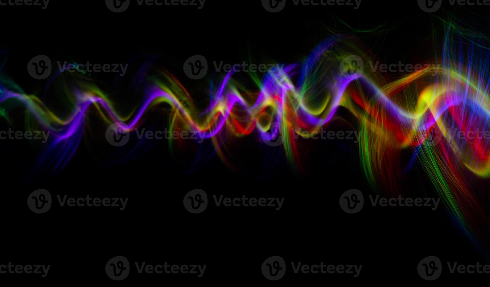 Futuristic light wave of energy with elegant glowing lines. Abstract technology background. photo