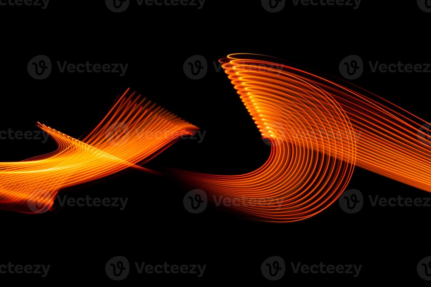 Neon design elements light glow and flash technology abstract background. photo