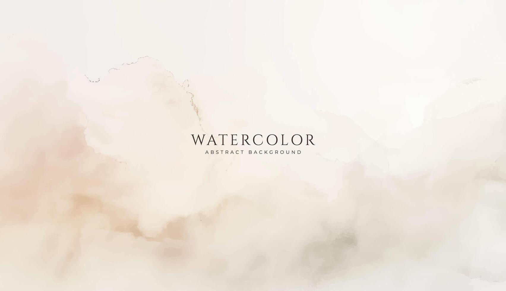 Abstract horizontal watercolor background. Neutral light colored empty space background illustration vector