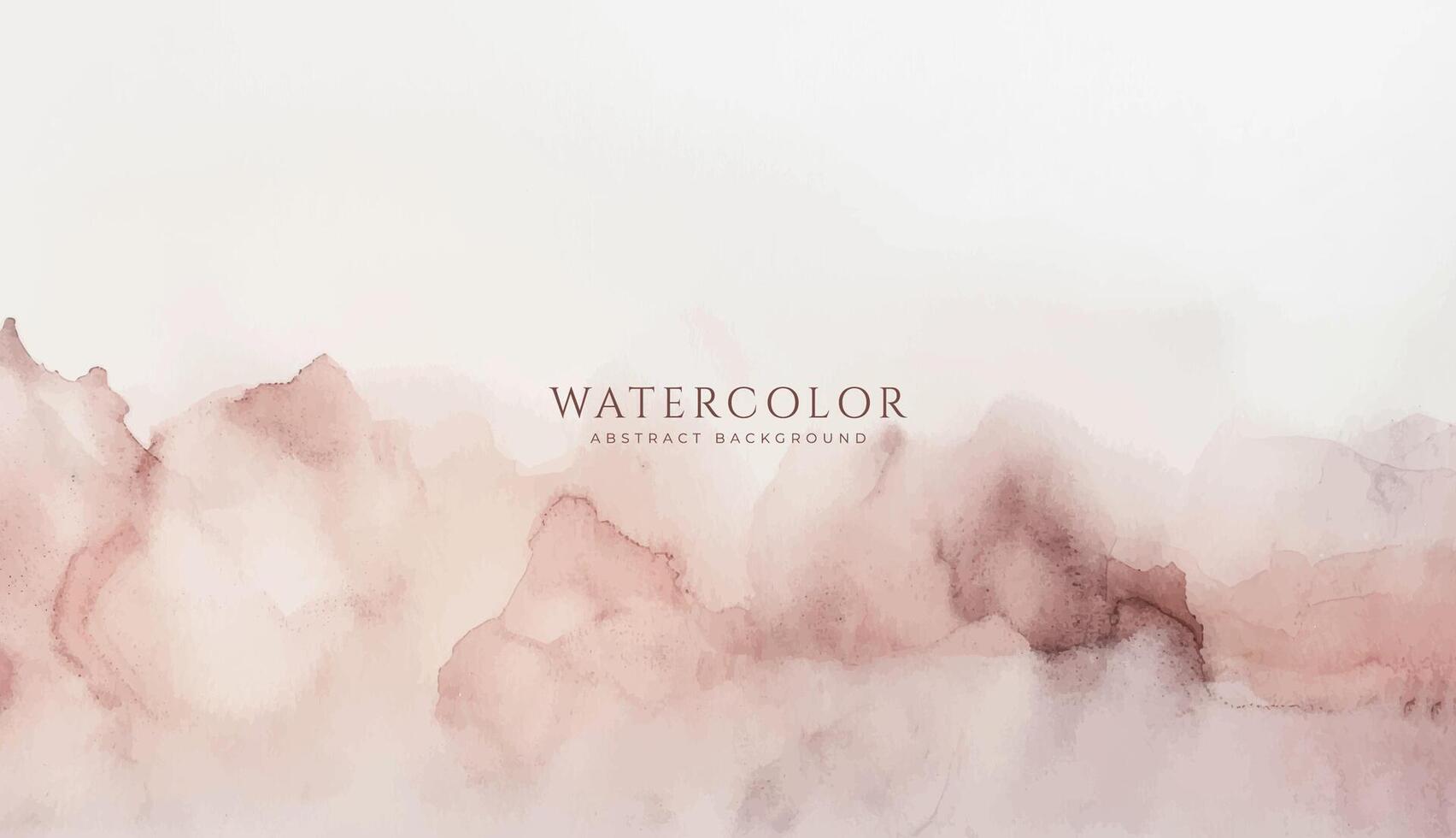 Abstract horizontal watercolor background. Neutral light colored empty space background illustration vector