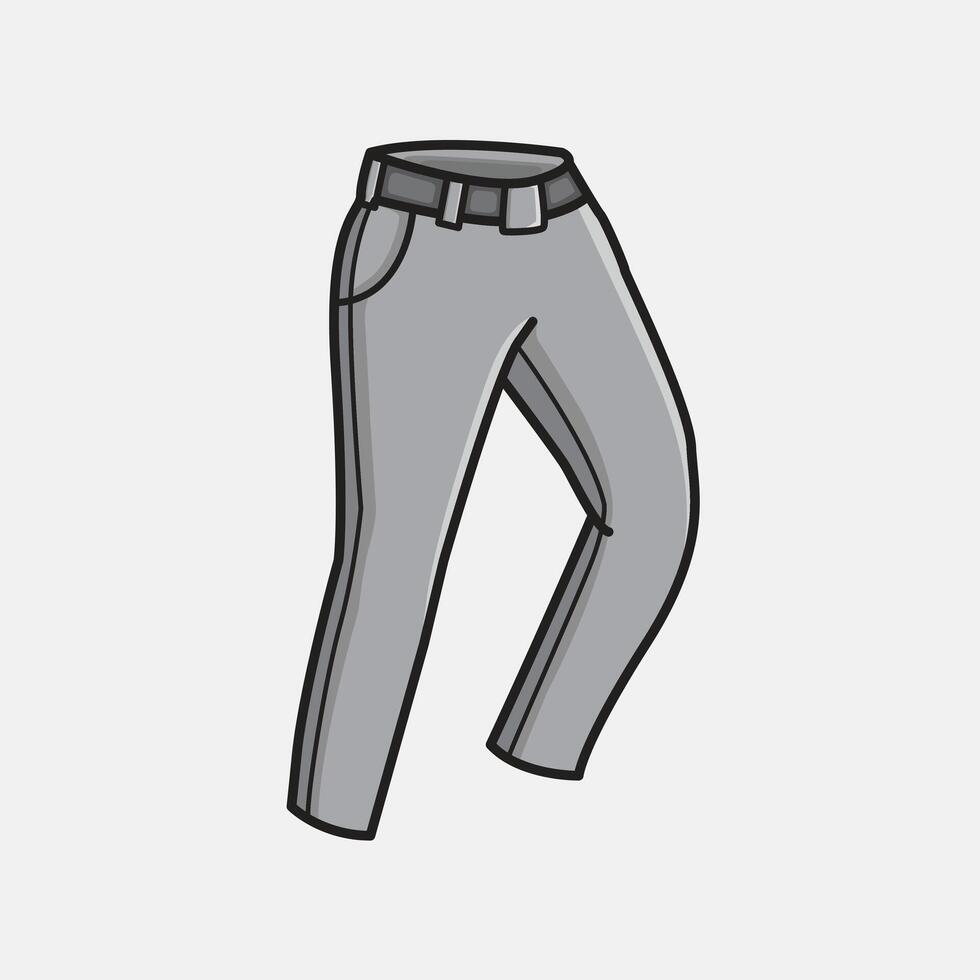 illustration Trousers Pants. design Trousers. Trousers Pants Fashion Cartoon design illustration and icon for website, digital and print vector