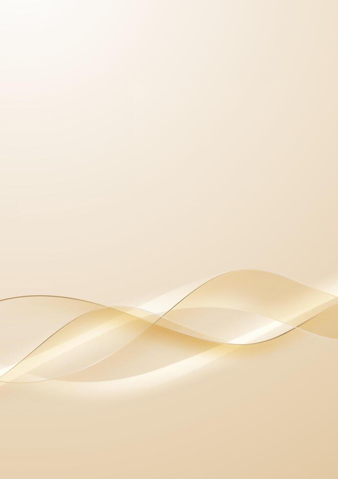 Abstract golden lines background with luxury golden illustration. vector