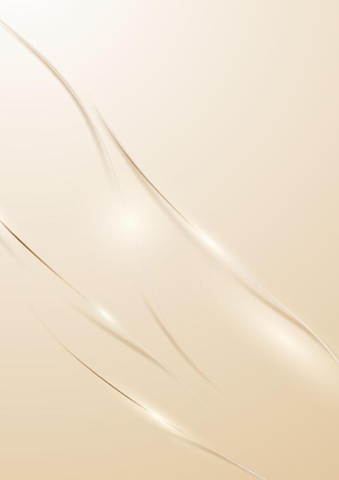 Abstract golden lines background with luxury golden illustration. vector