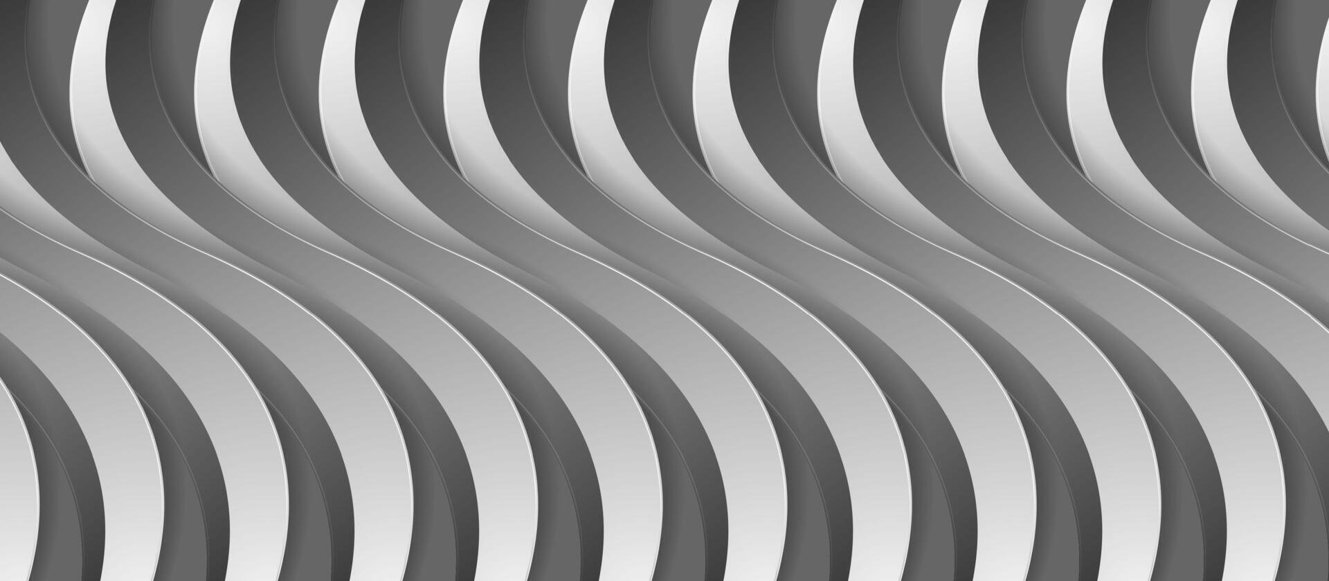 Grey abstract waves corporate minimal background vector