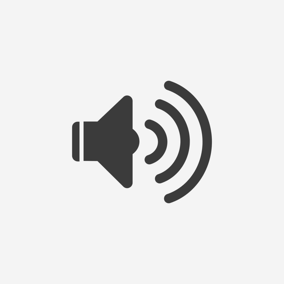 Voice icon. sound, volume icon. audio, media player symbol vector