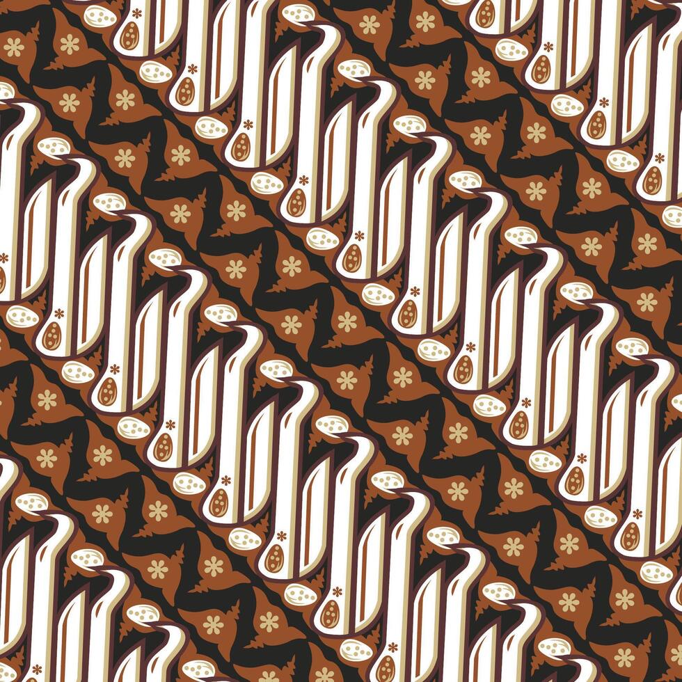 Traditional Batik Design from Indonesia vector