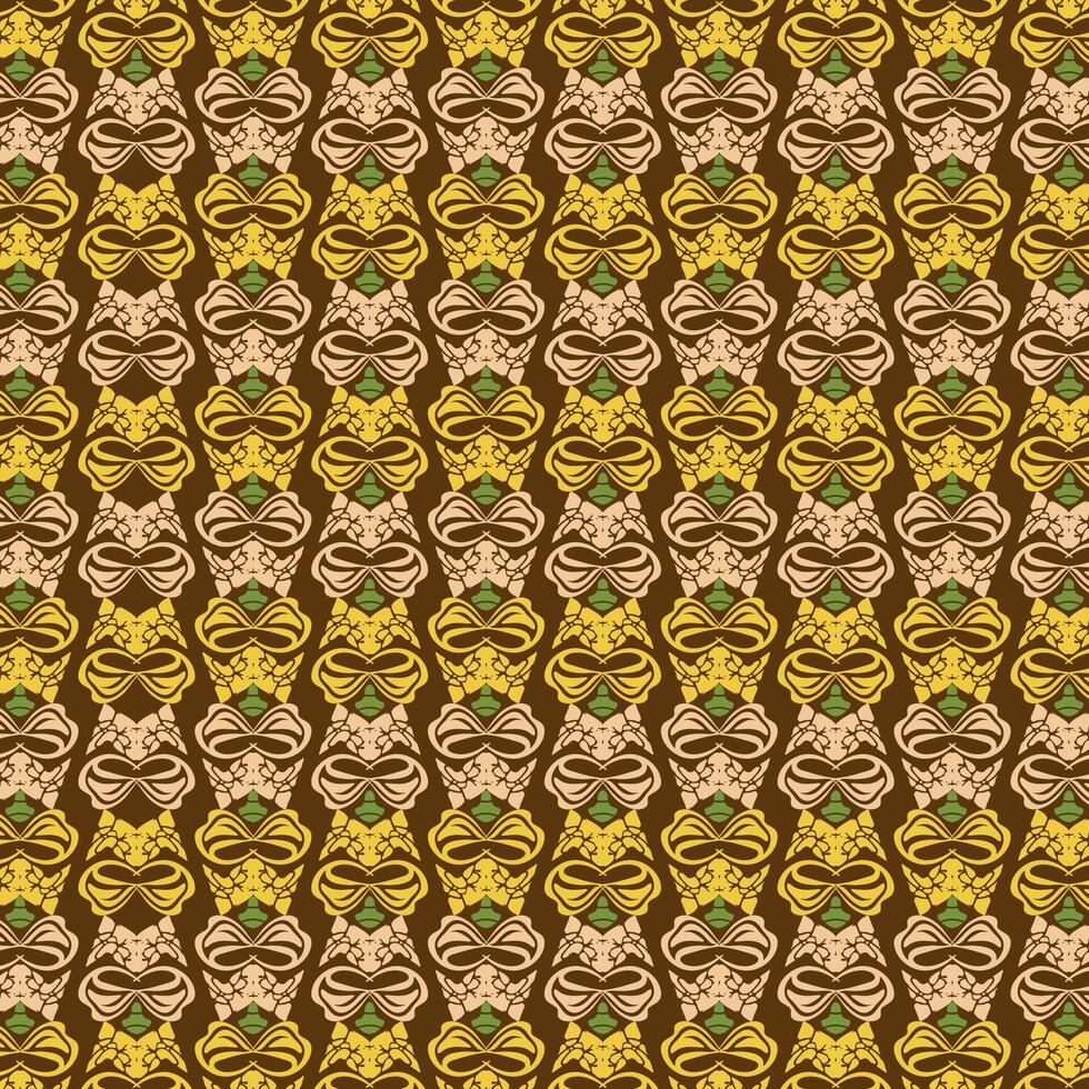 Traditional Batik Design from Indonesia vector