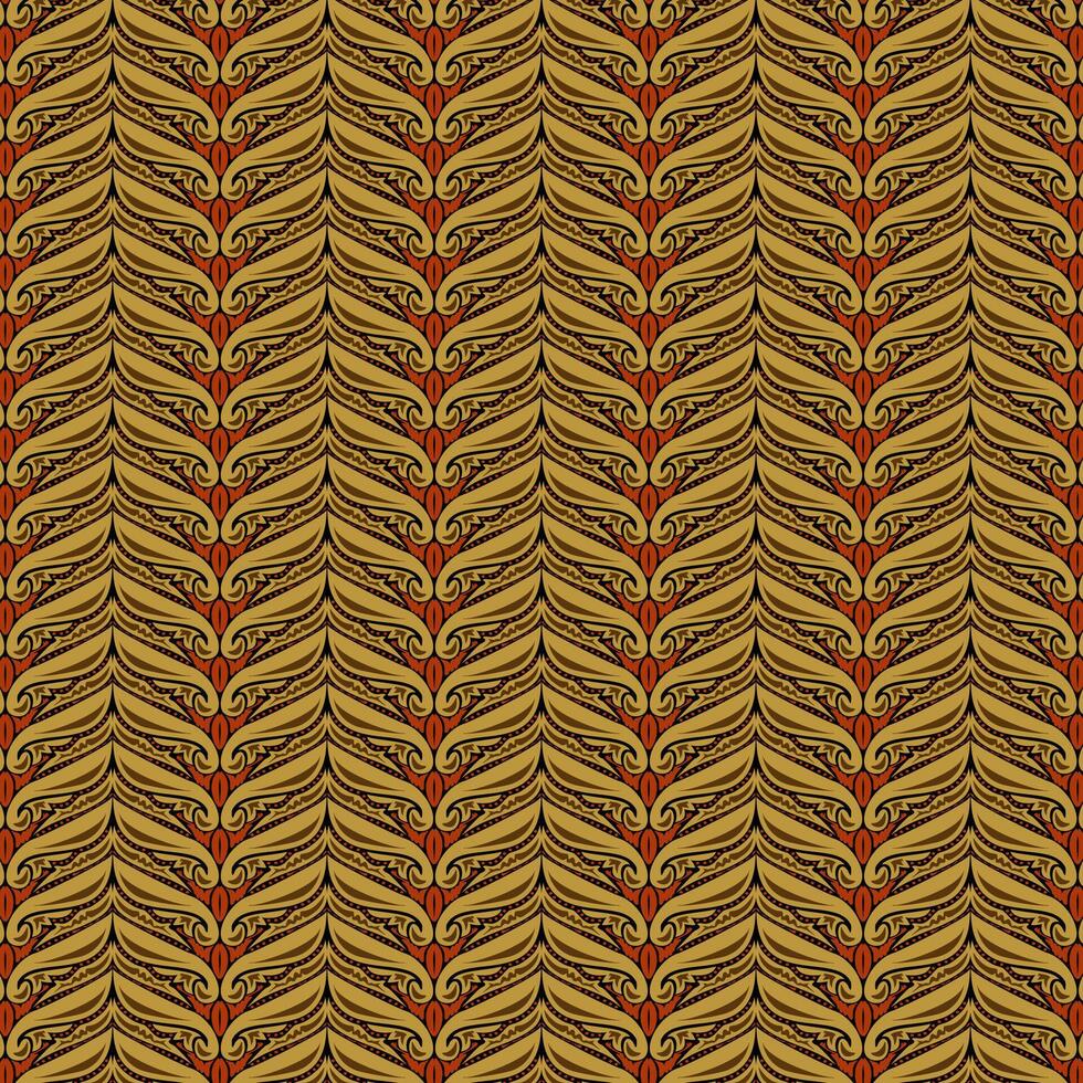 Traditional Batik Design from Indonesia vector