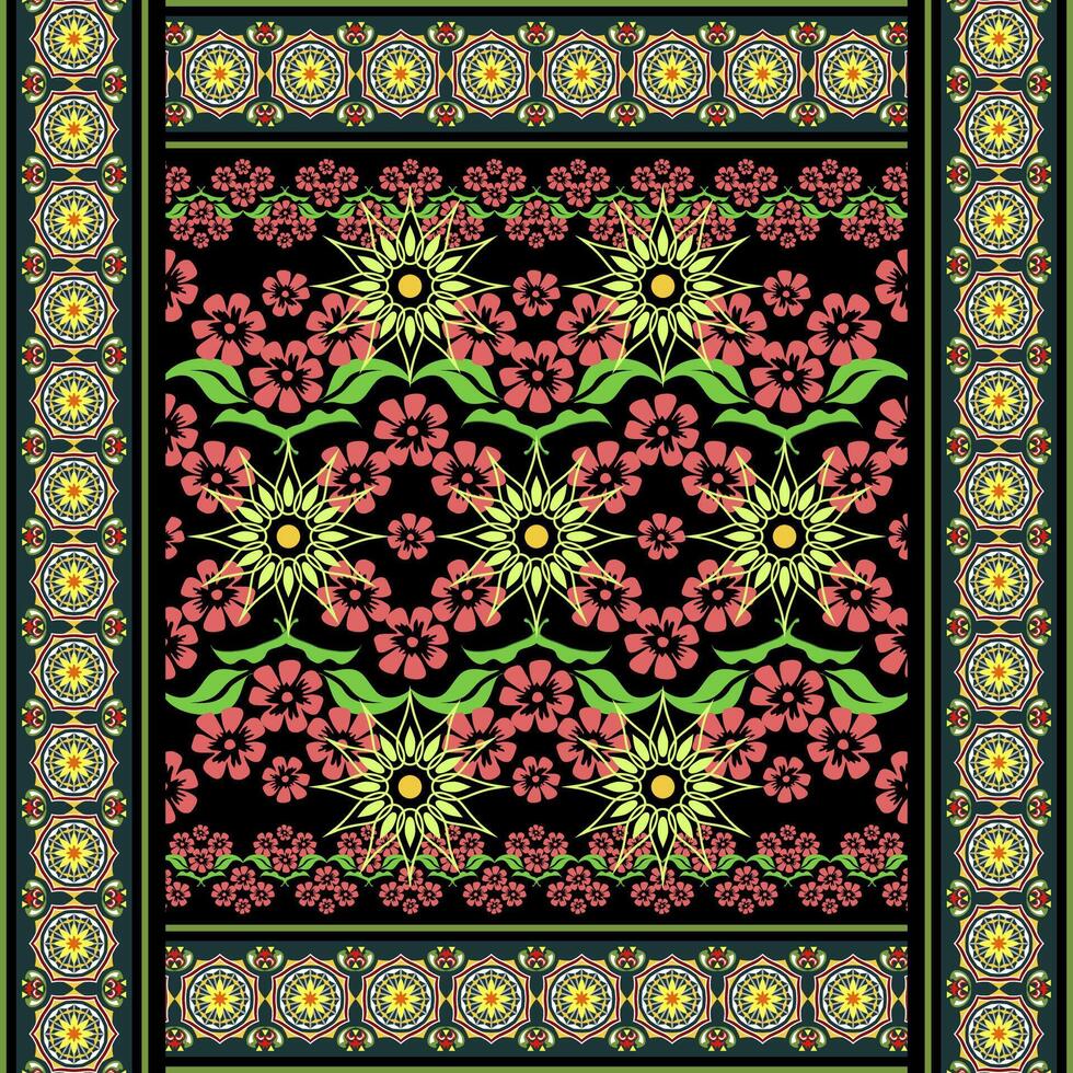 Traditional Batik Design from Indonesia vector