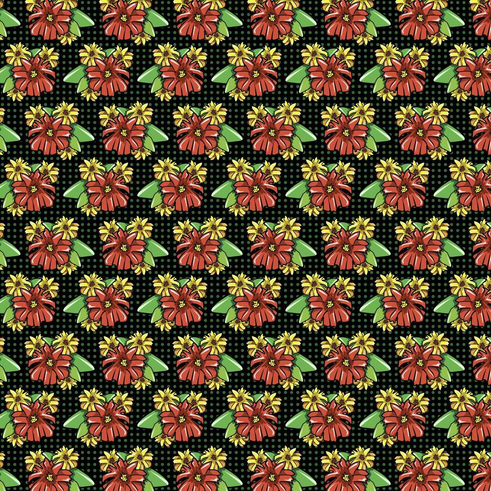 Traditional Batik Design from Indonesia vector