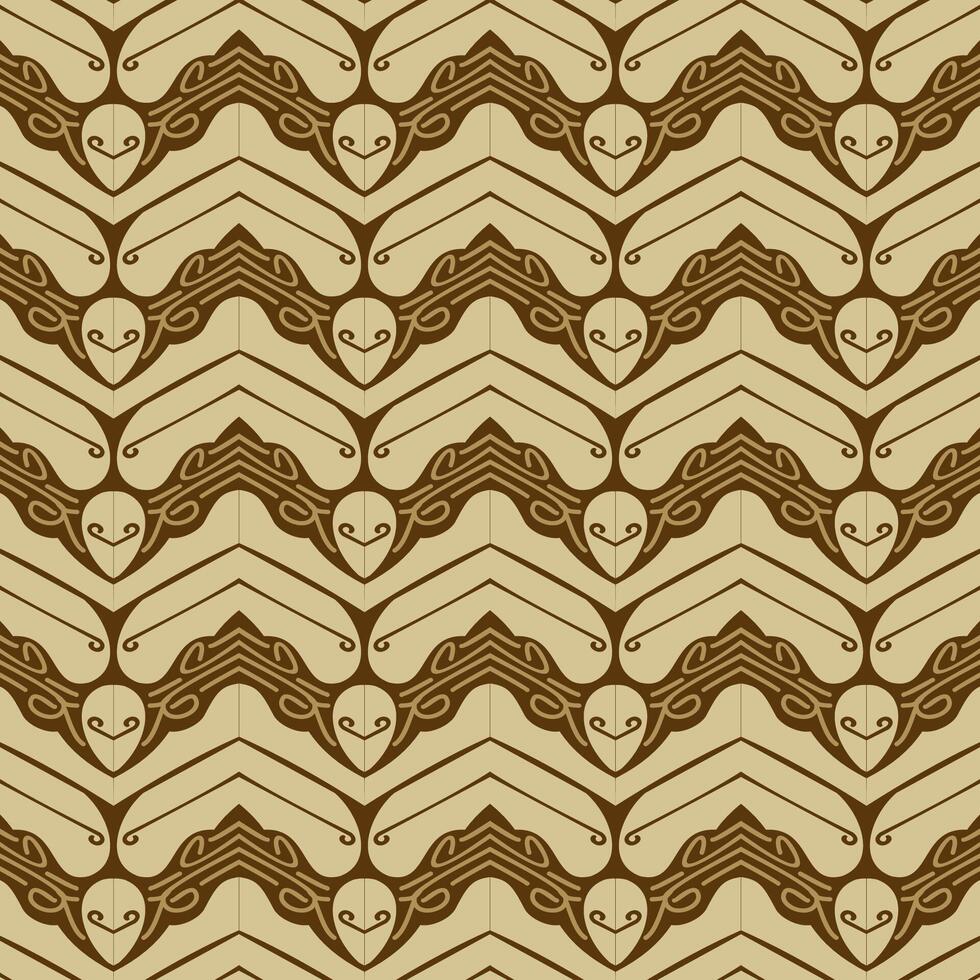 Traditional Batik Design from Indonesia vector