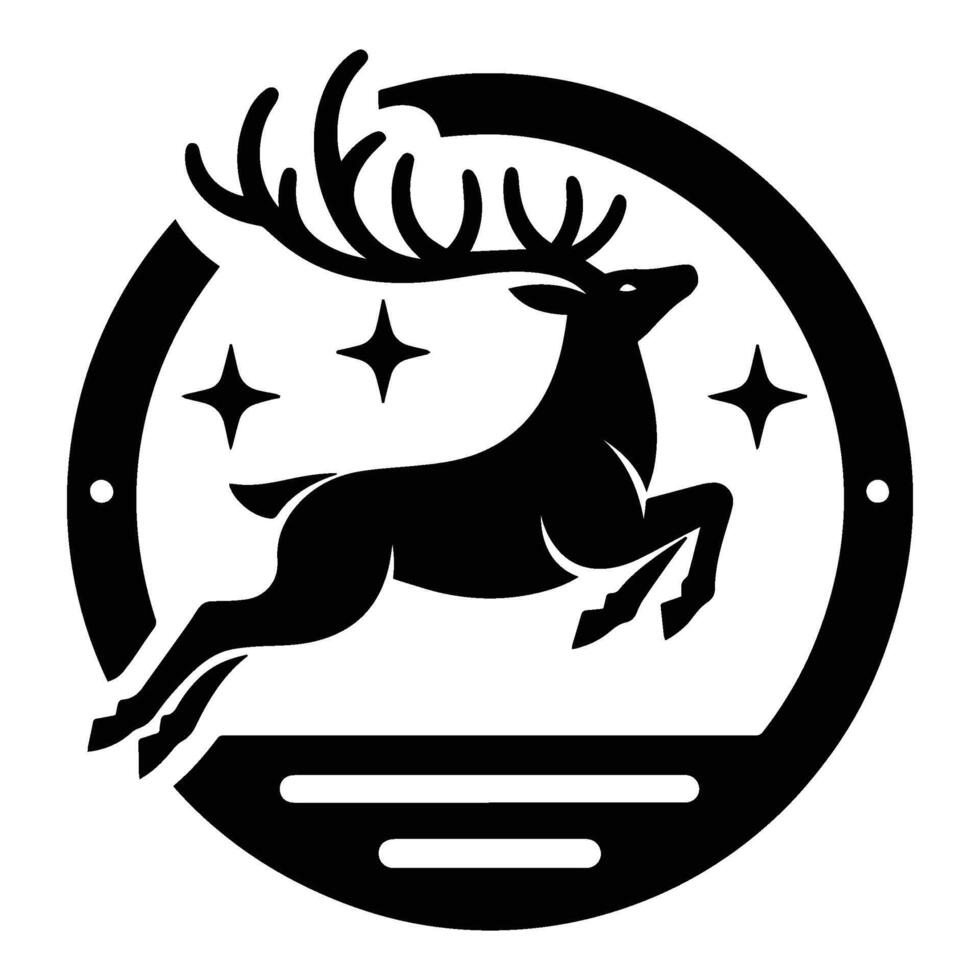 Deer head mascot illustration isolated on white background vector
