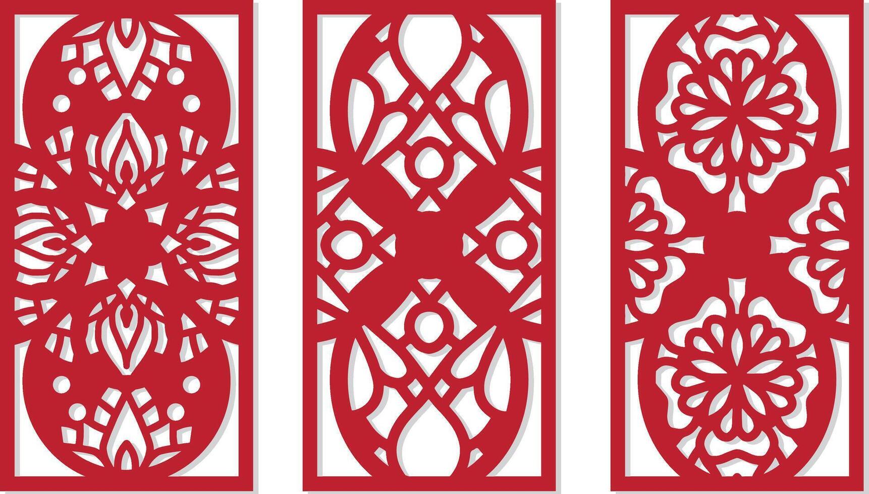 laser cut decorative panels for walls, vector