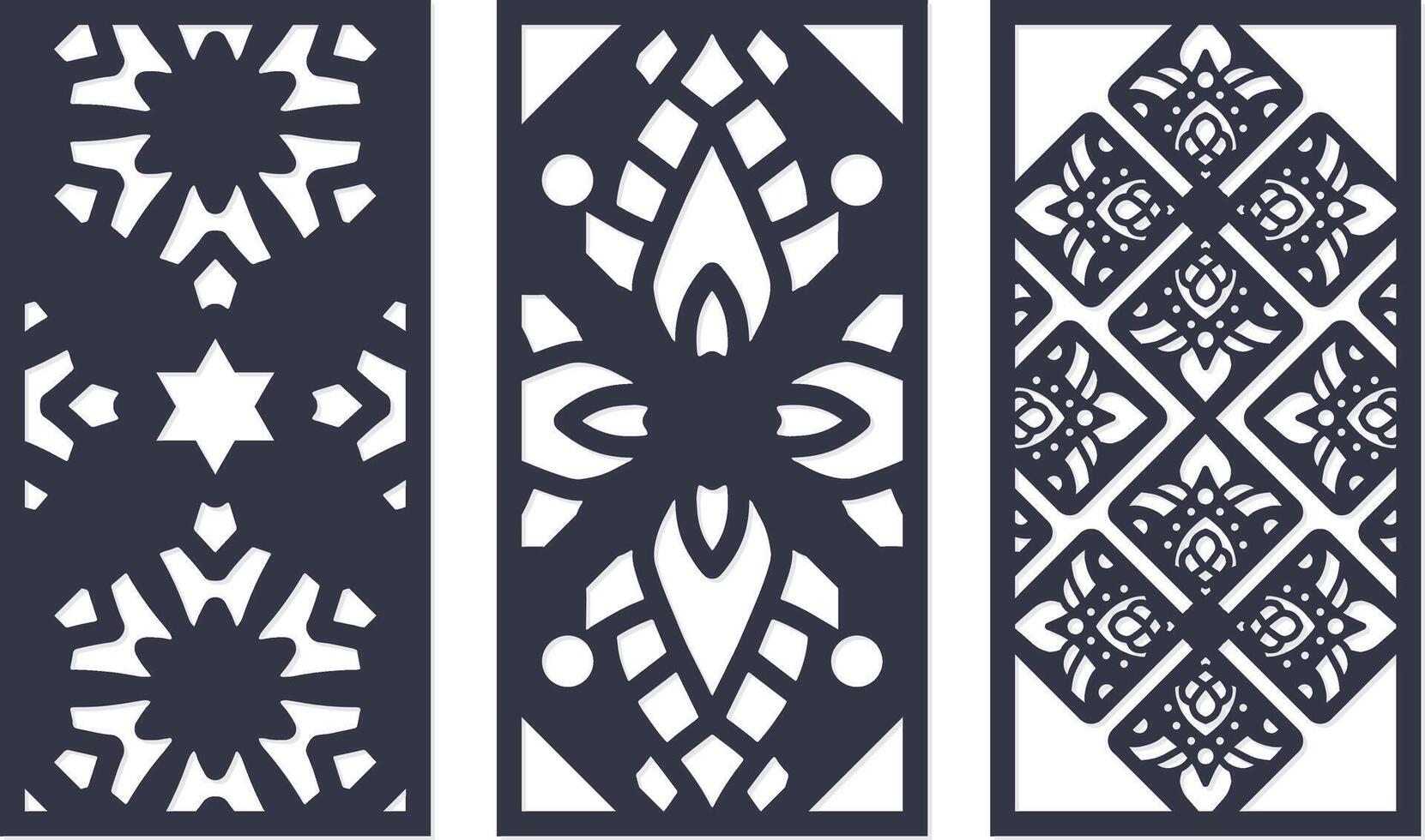 laser cut decorative panels for walls vector