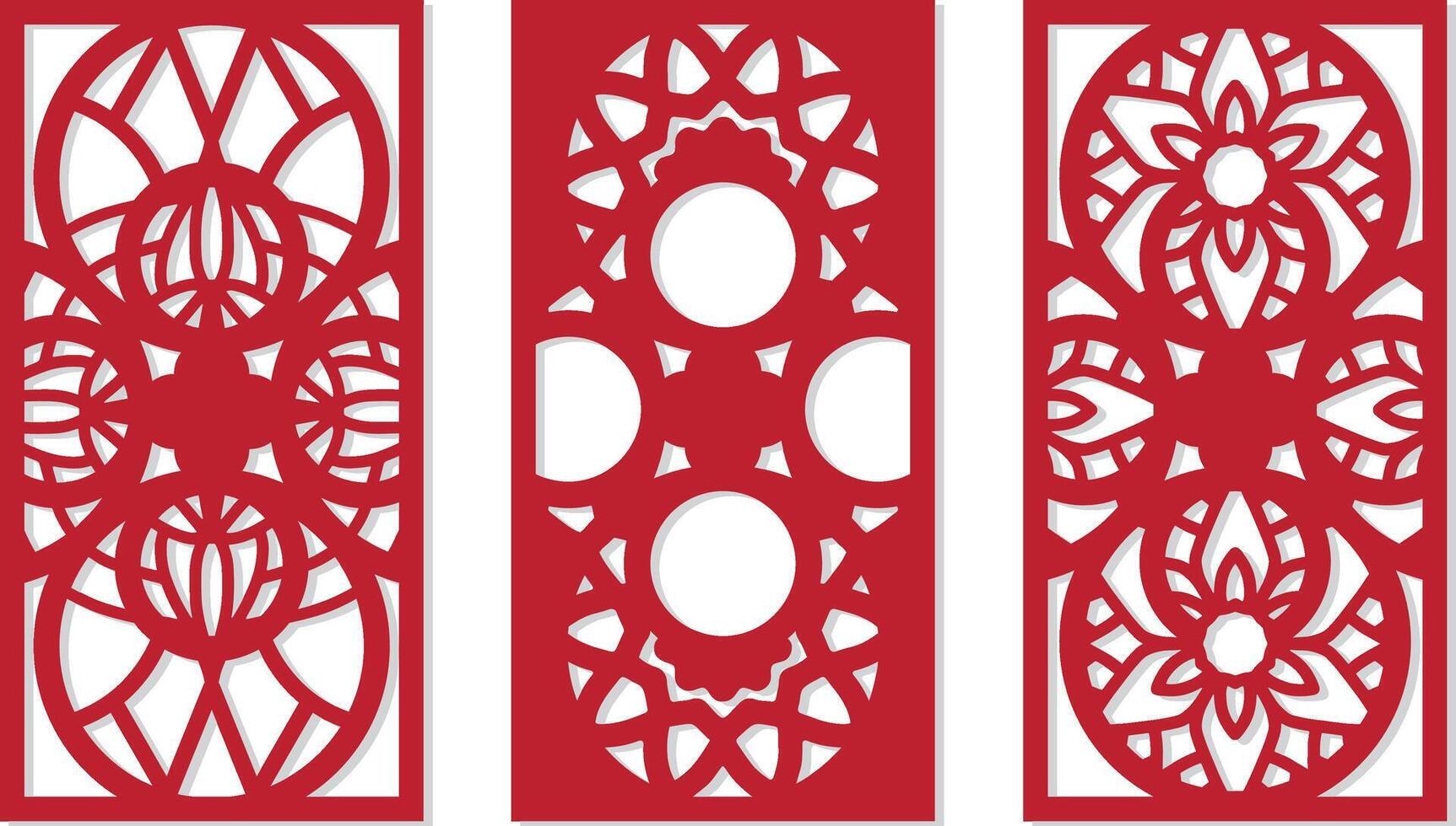 laser cut decorative panels for walls, vector