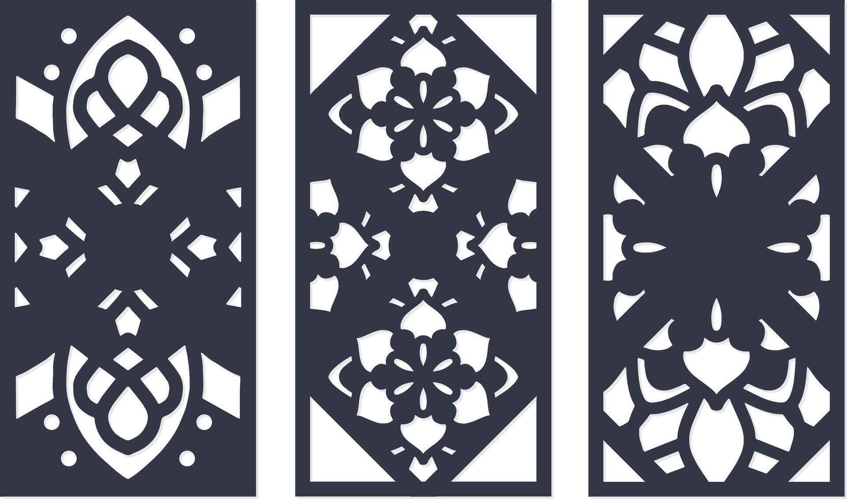 laser cut decorative panels for walls vector