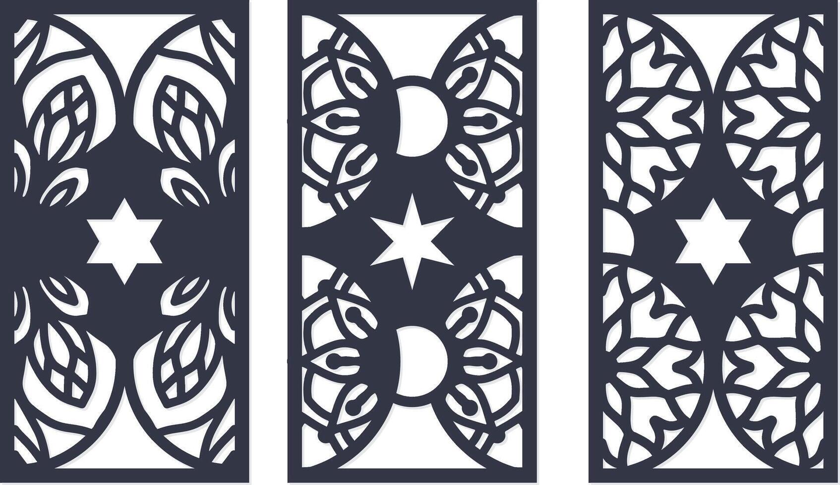 laser cut decorative panels for walls vector