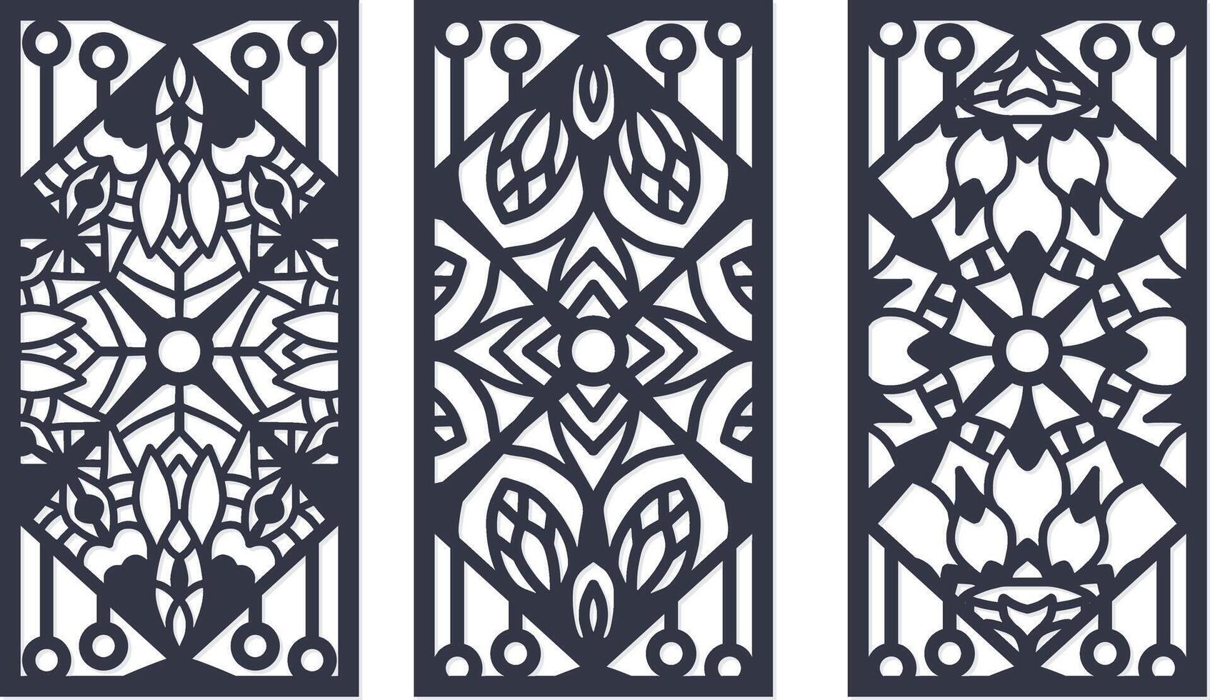 laser cut decorative panels for walls vector
