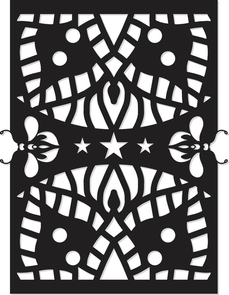 laser cut decorative panels for walls, vector