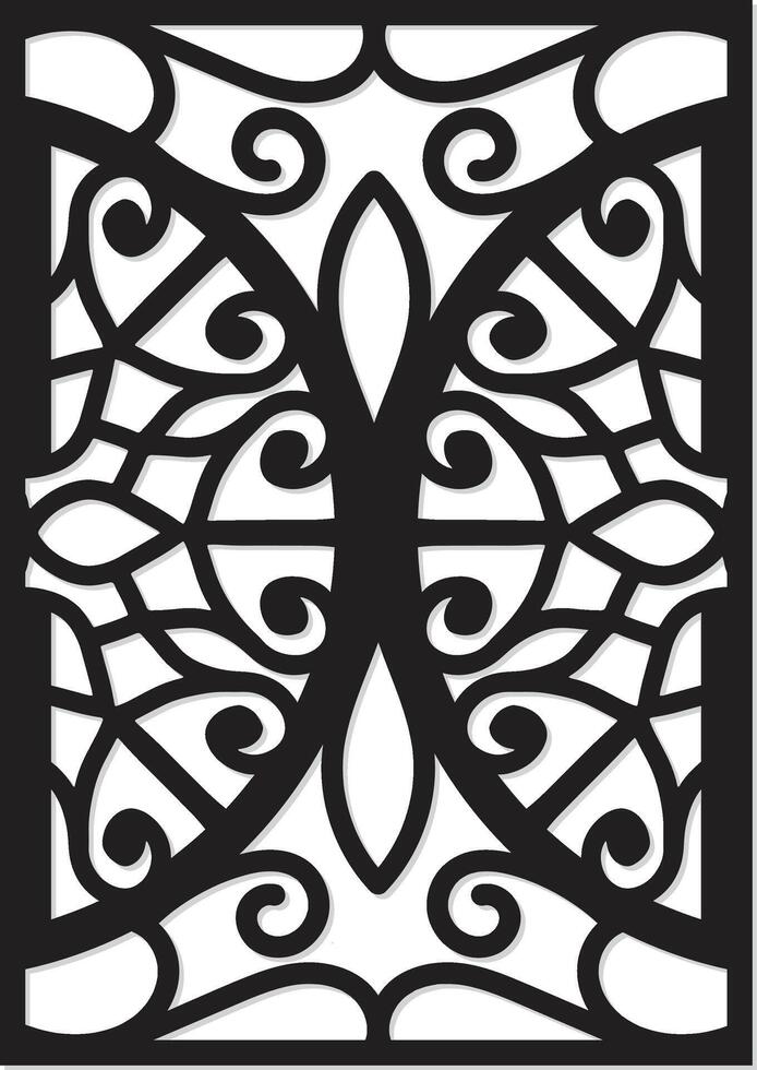 laser cut decorative panels for walls, vector