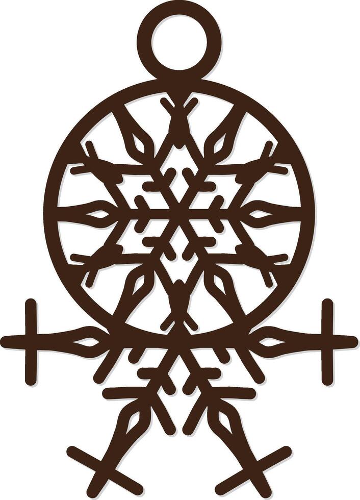 laser cut Personalised Snowflake Christmas Ornaments decoration vector