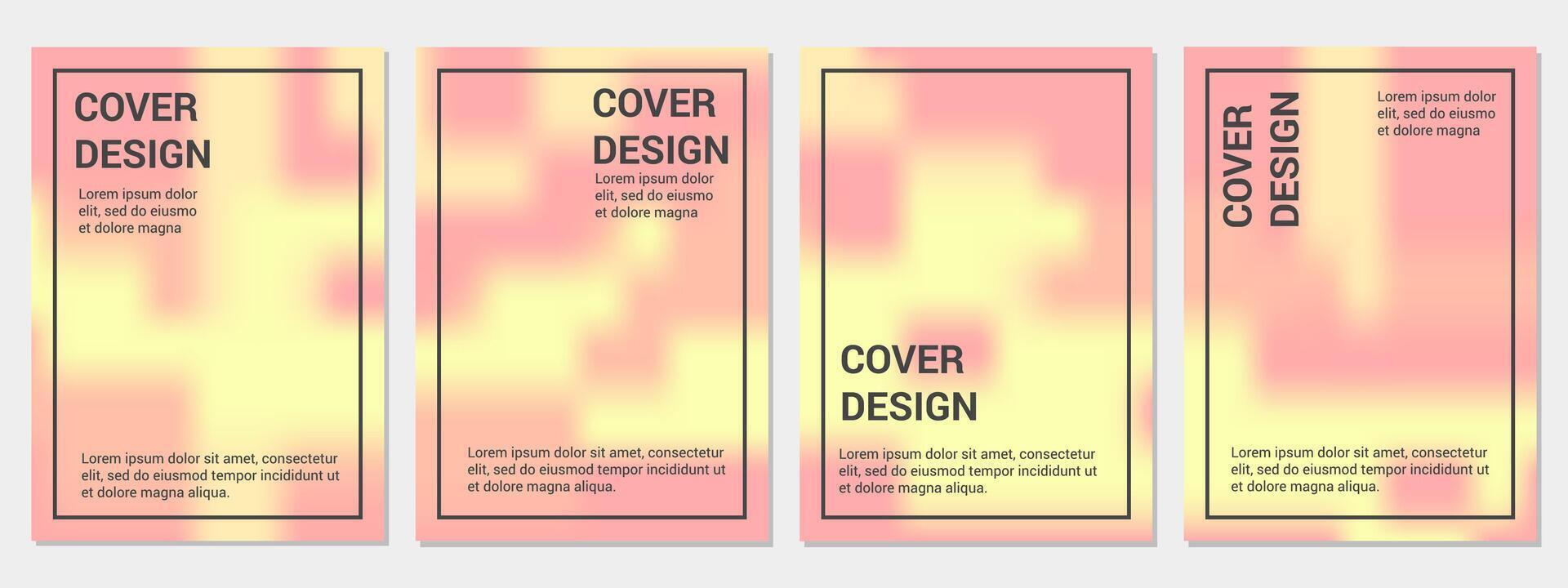 collection of abstract colorful cover backgrounds. Creative illustration for poster, web, landing, page, cover, advertisement, greeting, card, promotion. vector