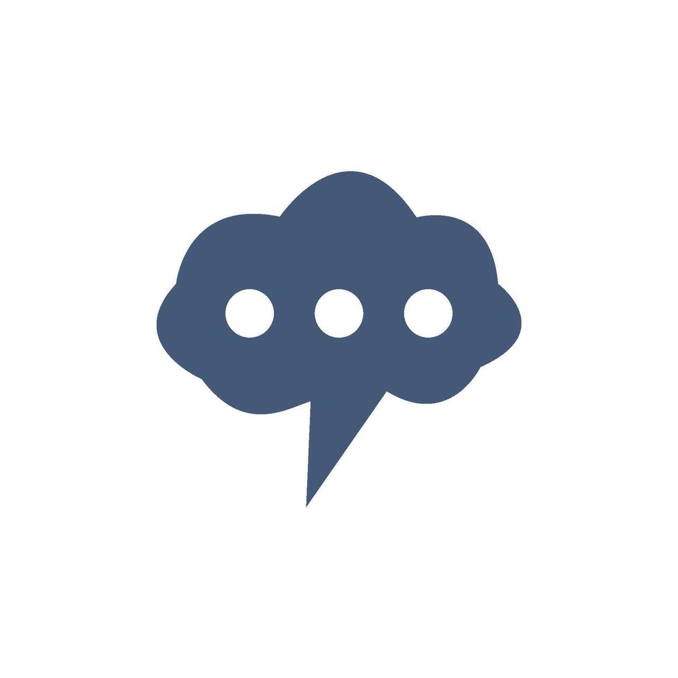 Speech bubble icon vector
