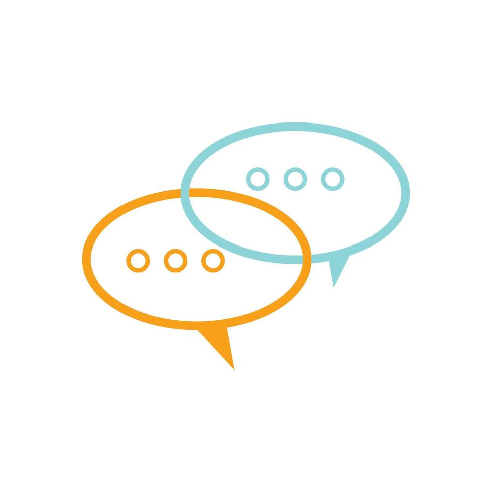 Speech bubble icon vector