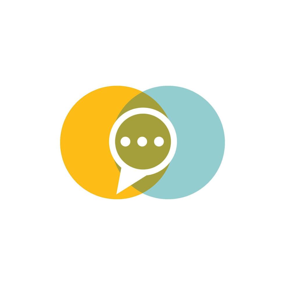 Speech bubble icon vector