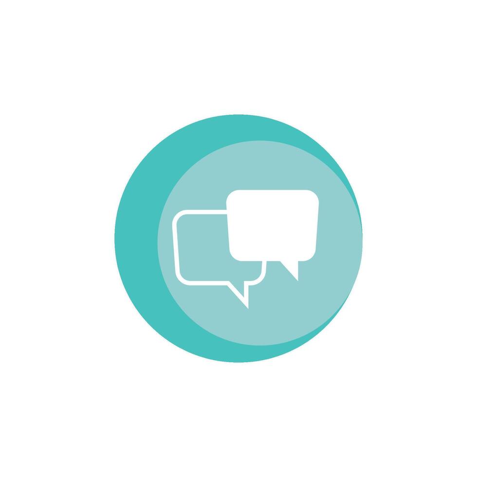 Speech bubble icon vector