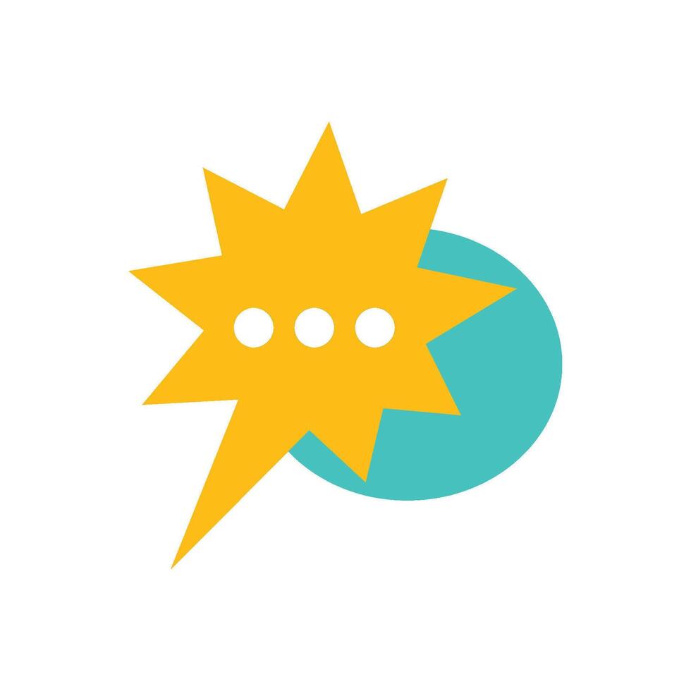 Speech bubble icon vector