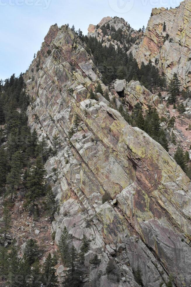 Beautiful Rocky Cliff View, Hiking Near Boulder, Colorado photo