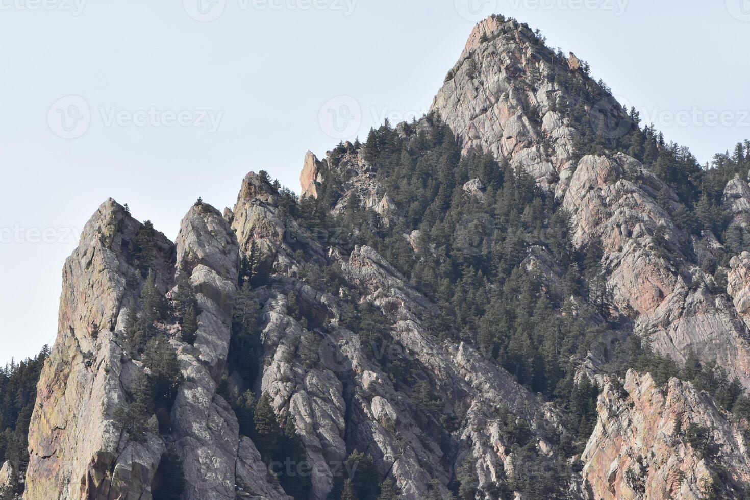 Beautiful Rocky Landscape View, Hiking on Fowler Trail Near Boulder, Colorado photo