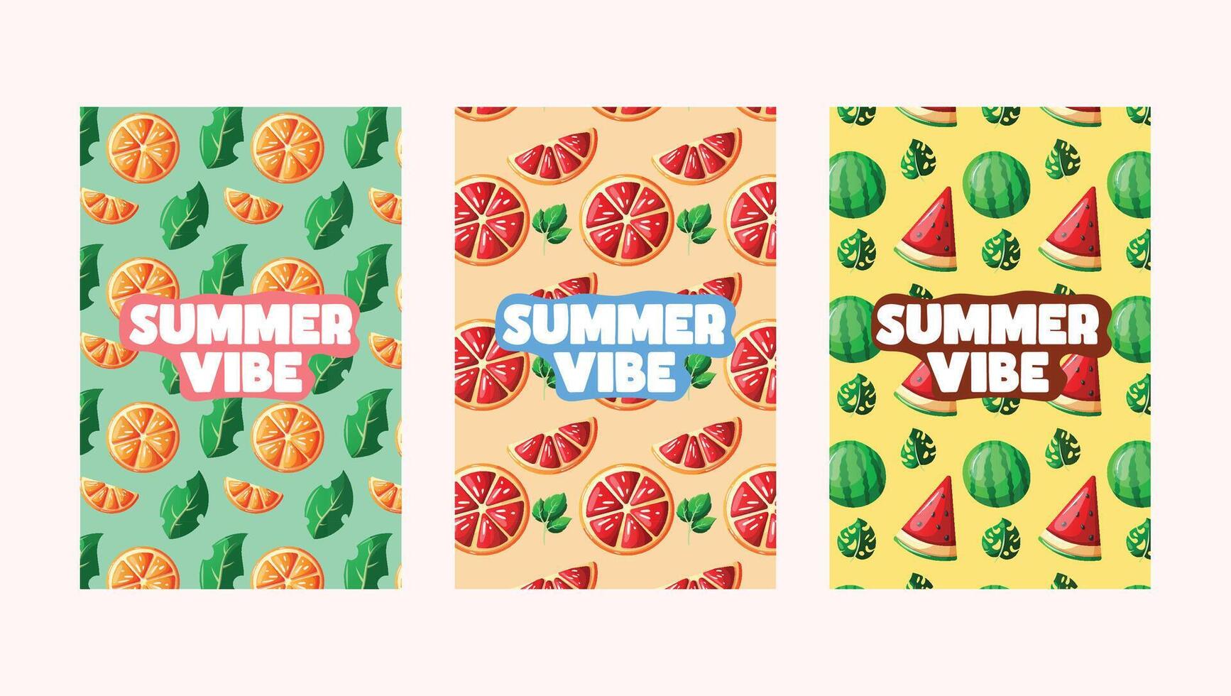 summer card with refreshing background vector