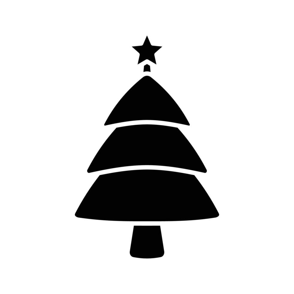 christmas tree icon design template simple and clean vector