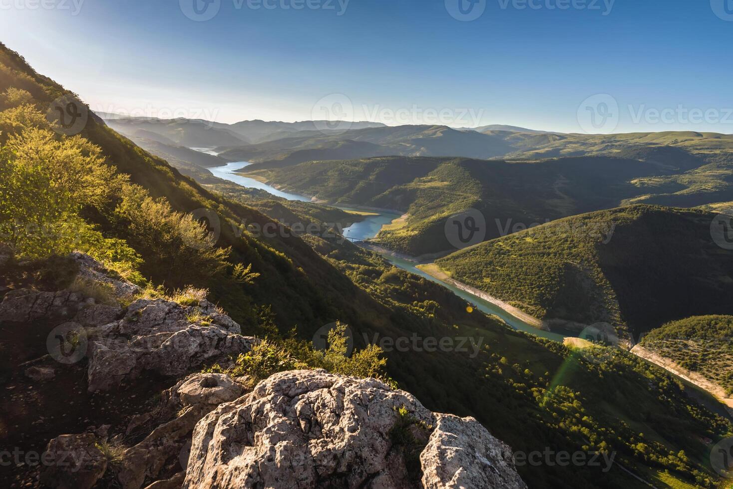 Zavoj Lake Meanders from Kozji Kamen Viewpoint photo