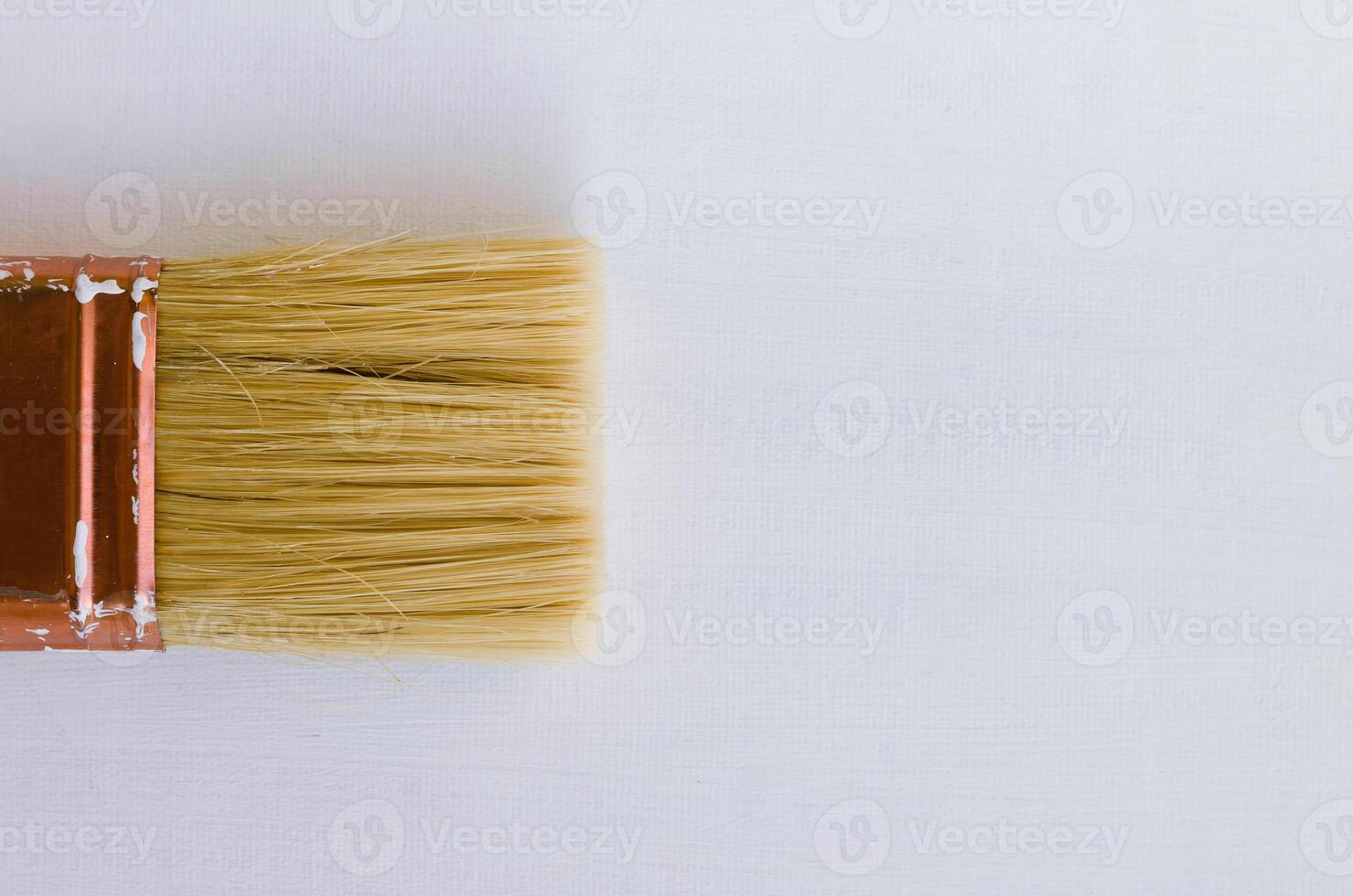 Flat Brush Isolated on White Background photo