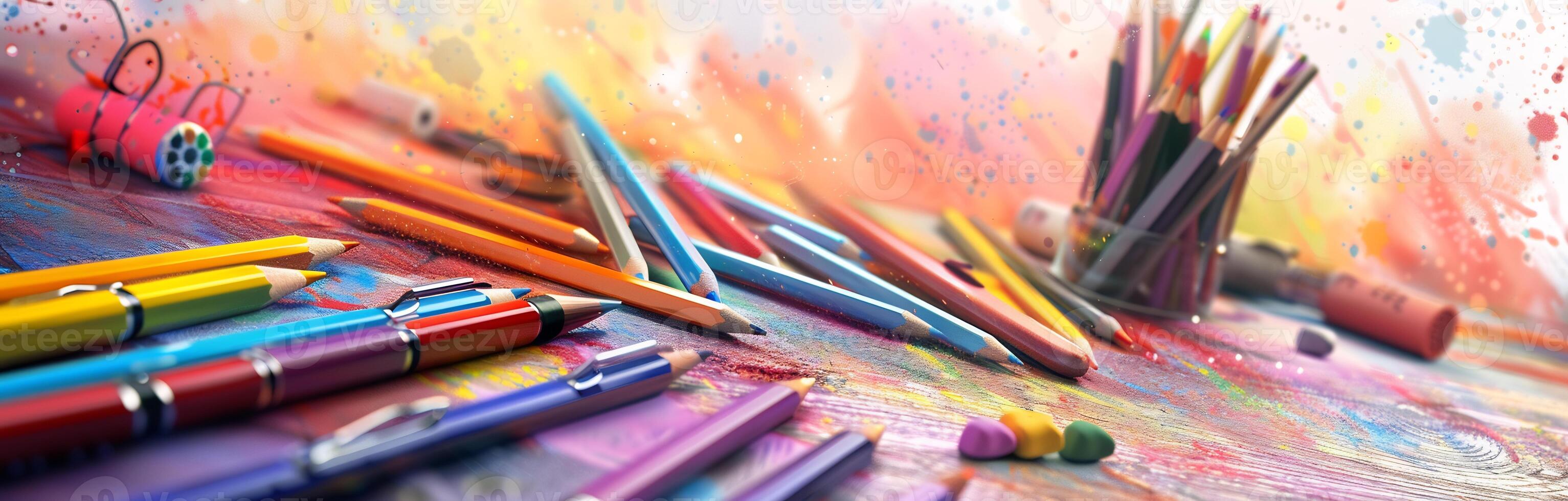 Art welcome Back To School Banner School Supplies Tumblr photo