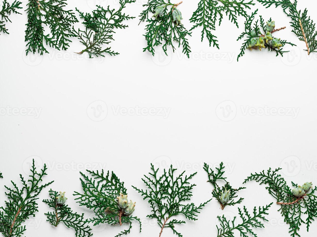 Minimal Christmas pattern with copy space photo