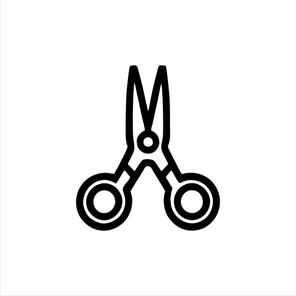 Simple scissors with Minimalist and modern design vector