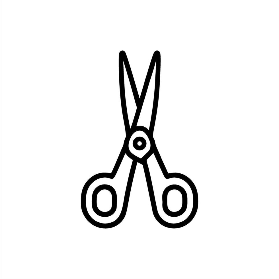 Simple scissors with Minimalist and modern design vector