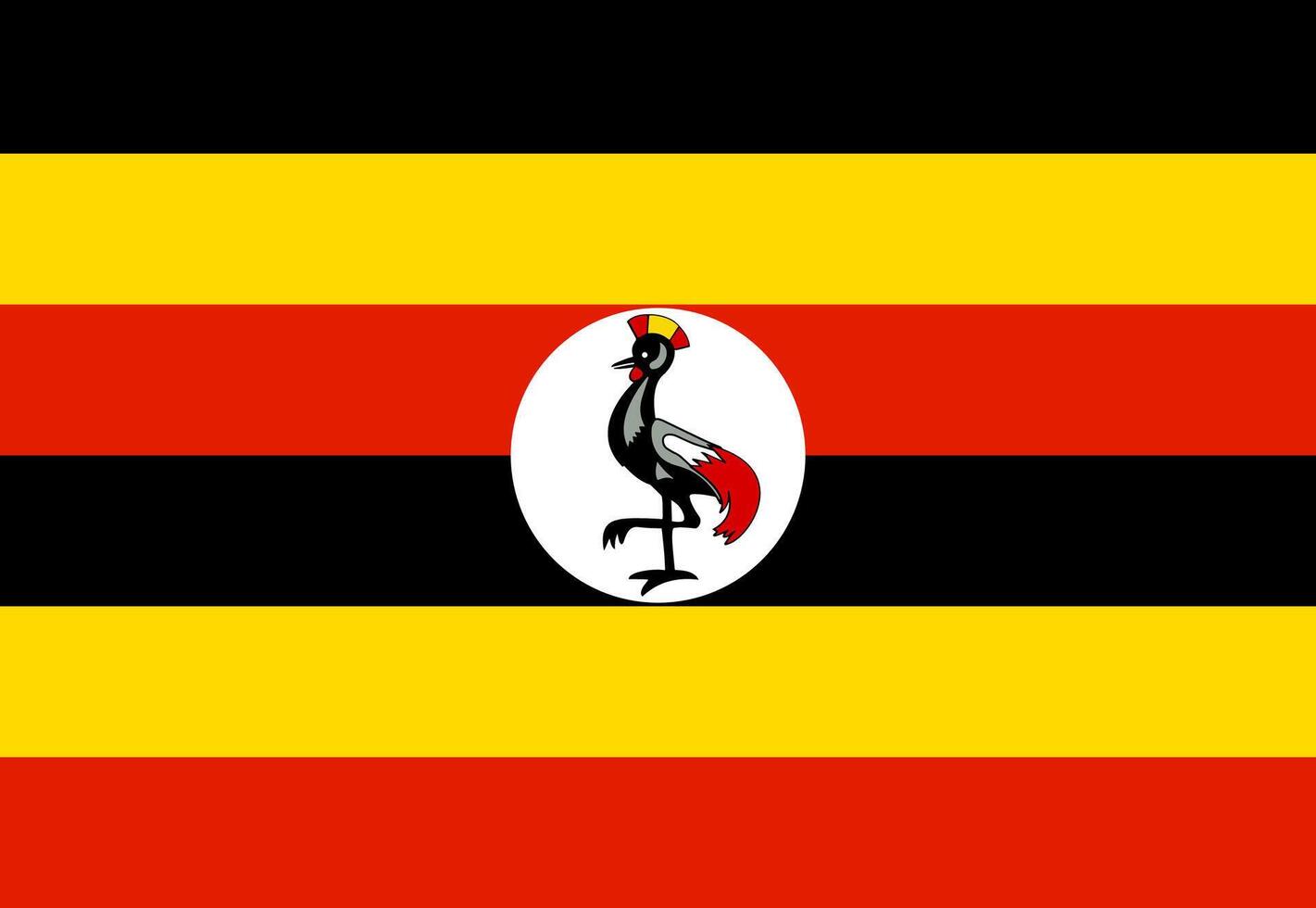 Uganda flag illustrator country flags vector