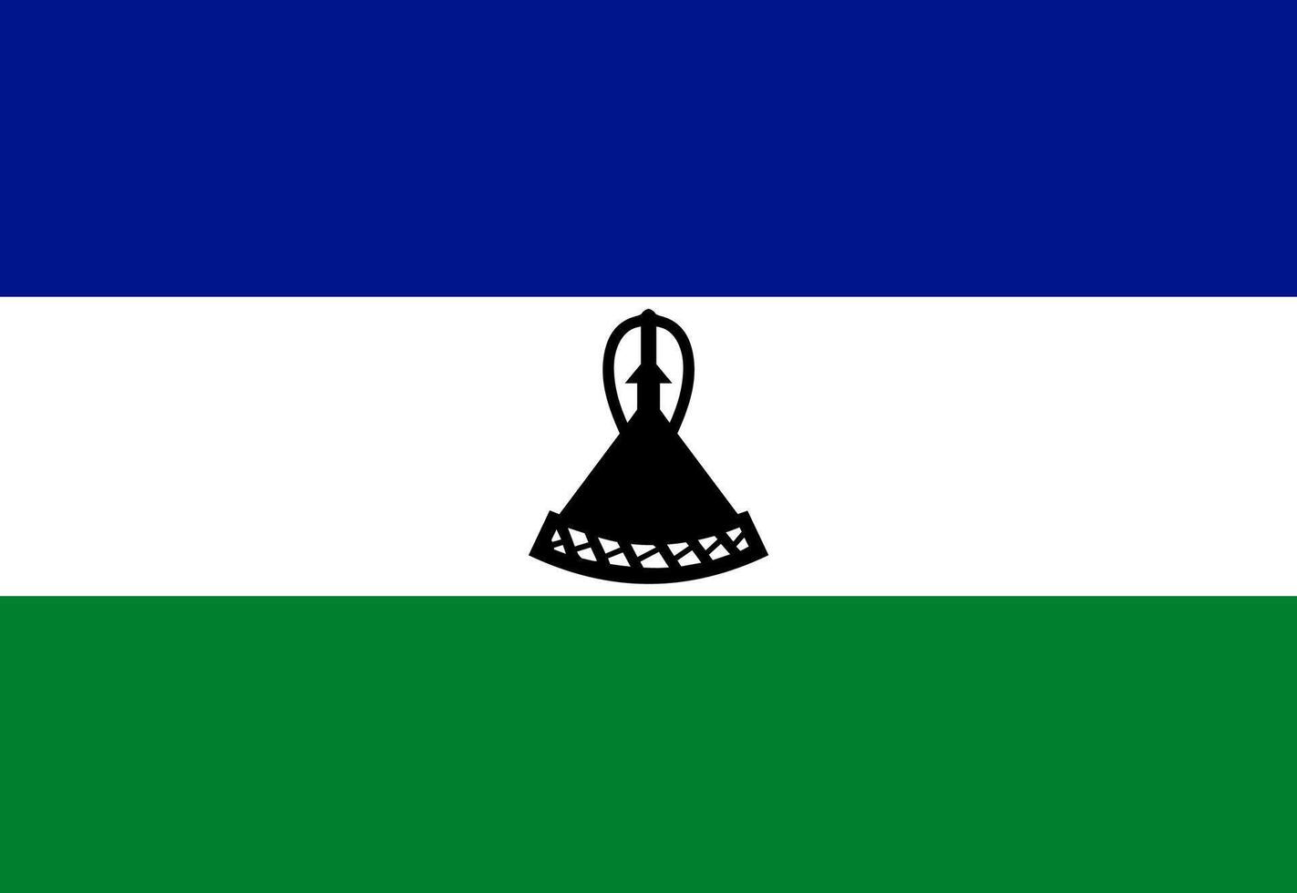 lesotho flag illustrator country flags vector