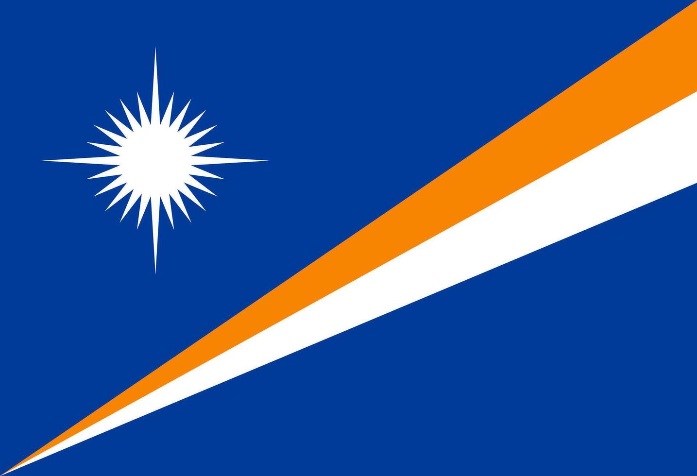 Marshall Islands flag illustrator country flags vector