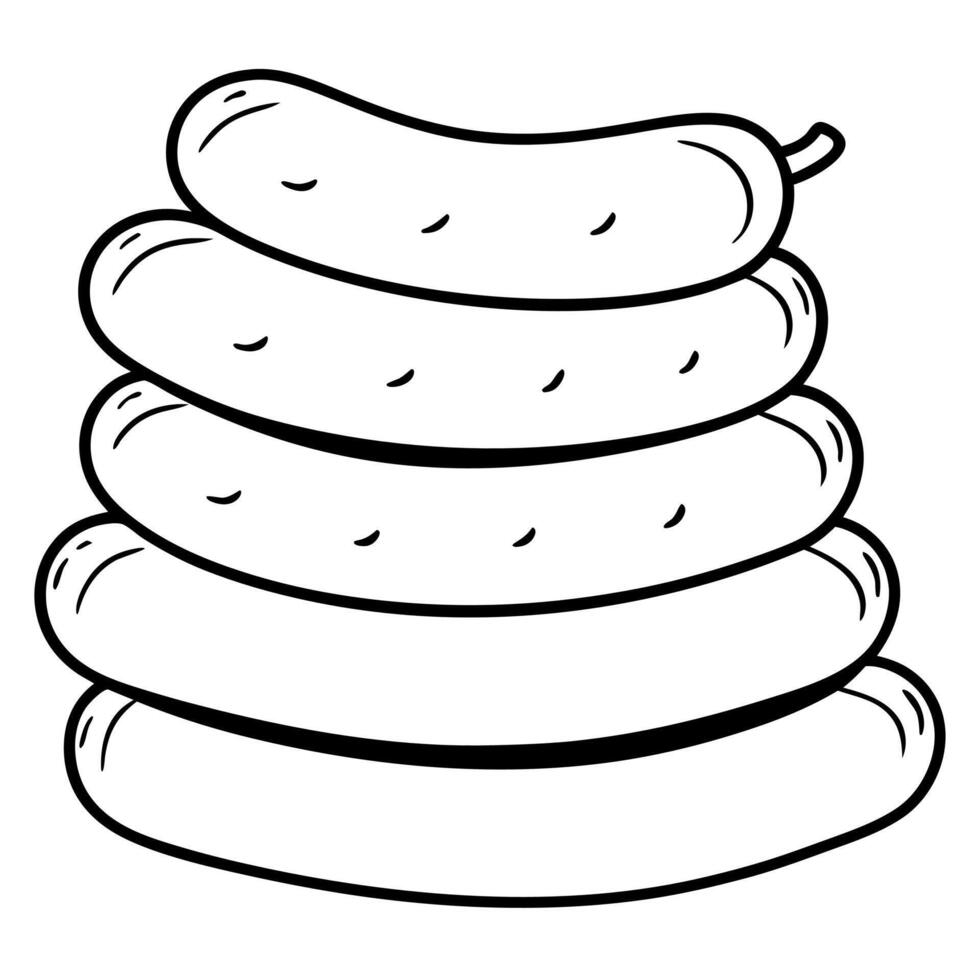 Food, Drink and Sweets coloring pages for kids book 46708091 Vector Art